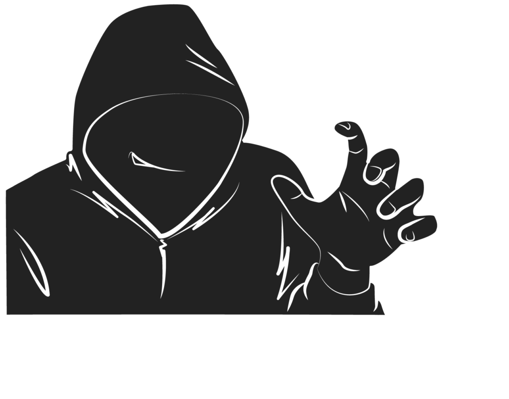 Cyberkrimineller im PC Grafik