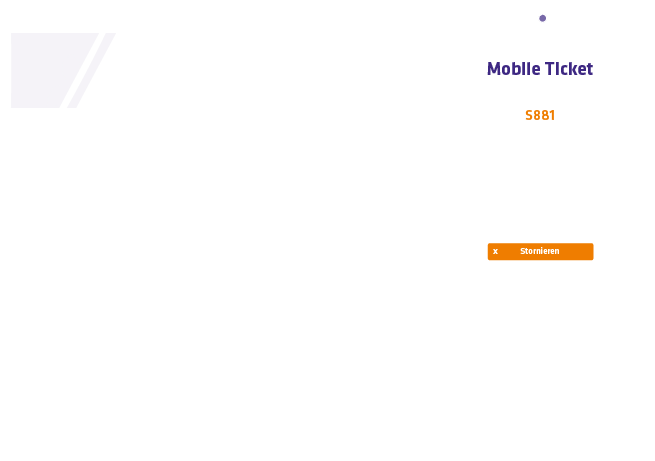 Mobile Ticket Warteschlange Anmeldung Praxis